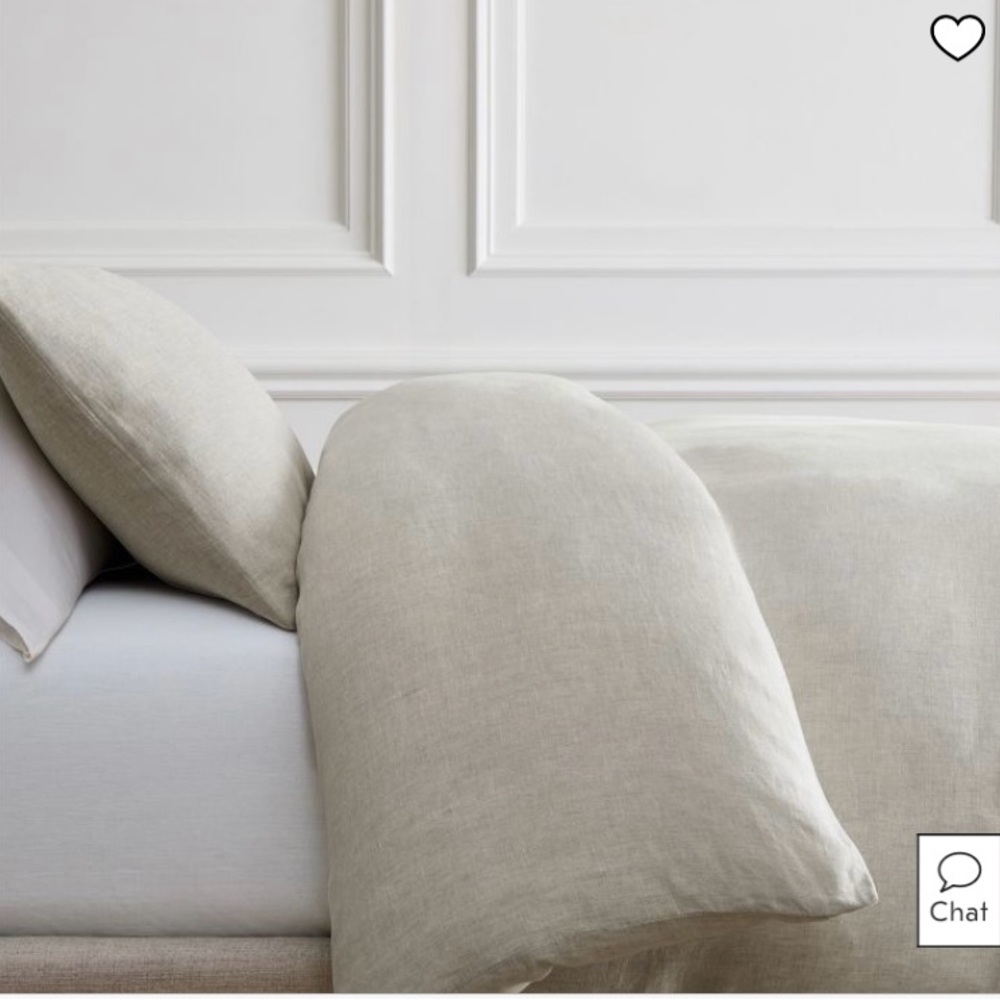 West Elm Linen Duvet - King Size